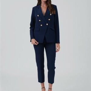 Navy Double-Breasted Women's Suit by TheWorkshop